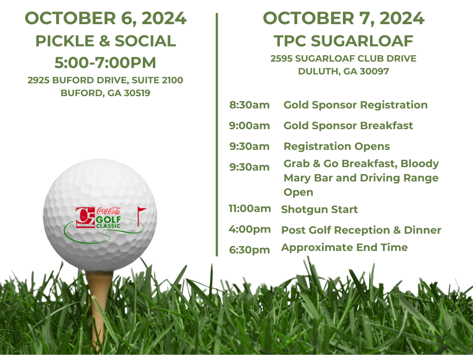 C5 Coca-Cola Golf Classic Agenda